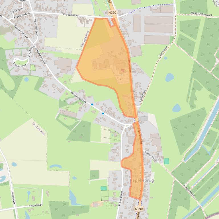 Kaart van postcodegebied 4565EV.