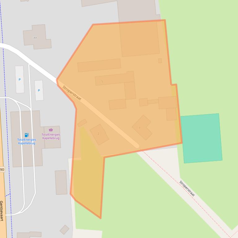 Kaart van postcodegebied 4565EX.