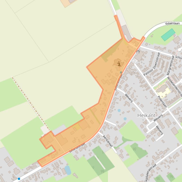 Kaart van postcodegebied 4566AG.