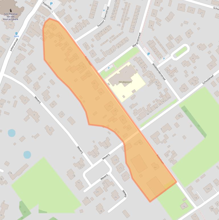 Kaart van postcodegebied 4566AL.