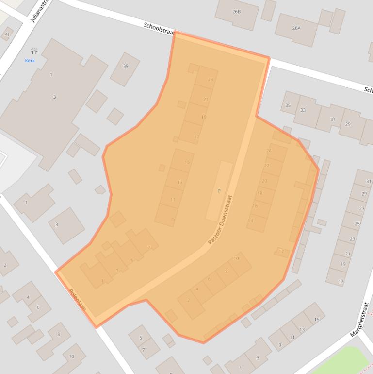 Kaart van postcodegebied 4566AM.