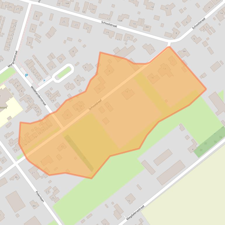 Kaart van postcodegebied 4566AR.