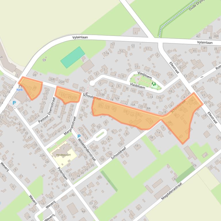 Kaart van postcodegebied 4566AS.