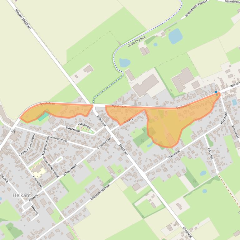 Kaart van postcodegebied 4566AV.