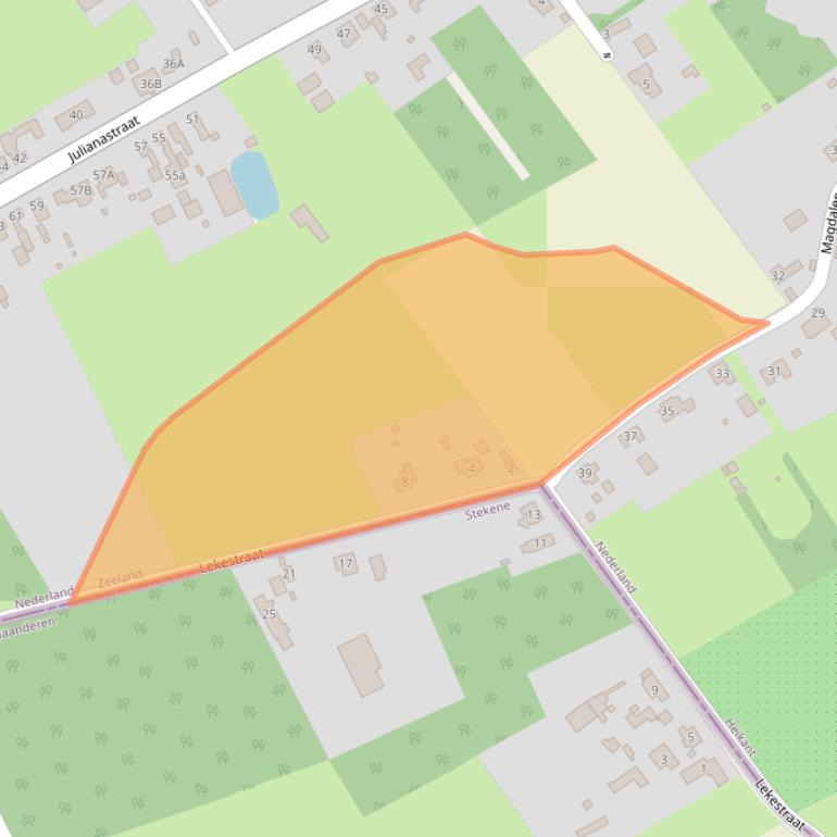 Kaart van postcodegebied 4566BN.