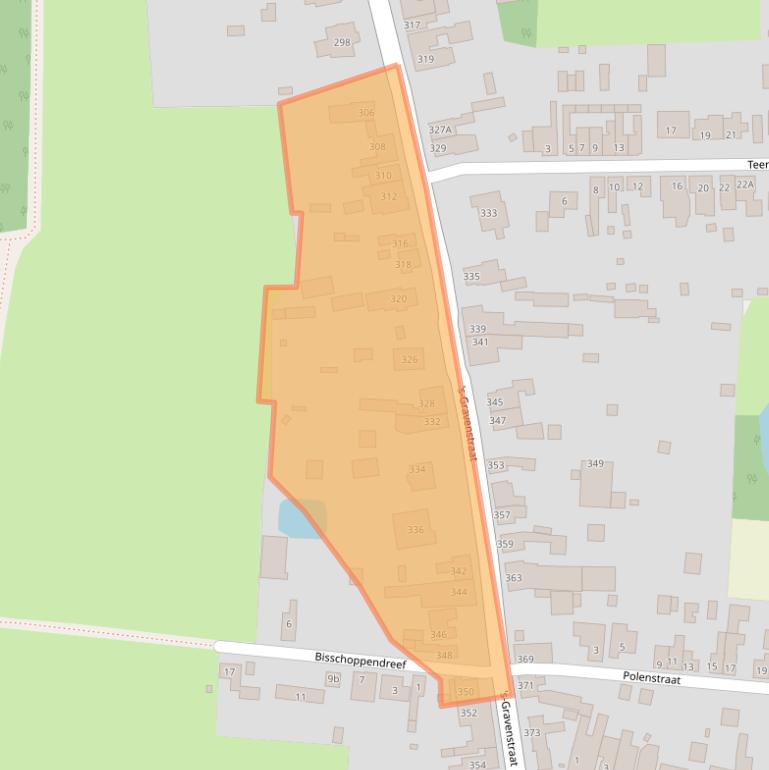 Kaart van postcodegebied 4567AS.