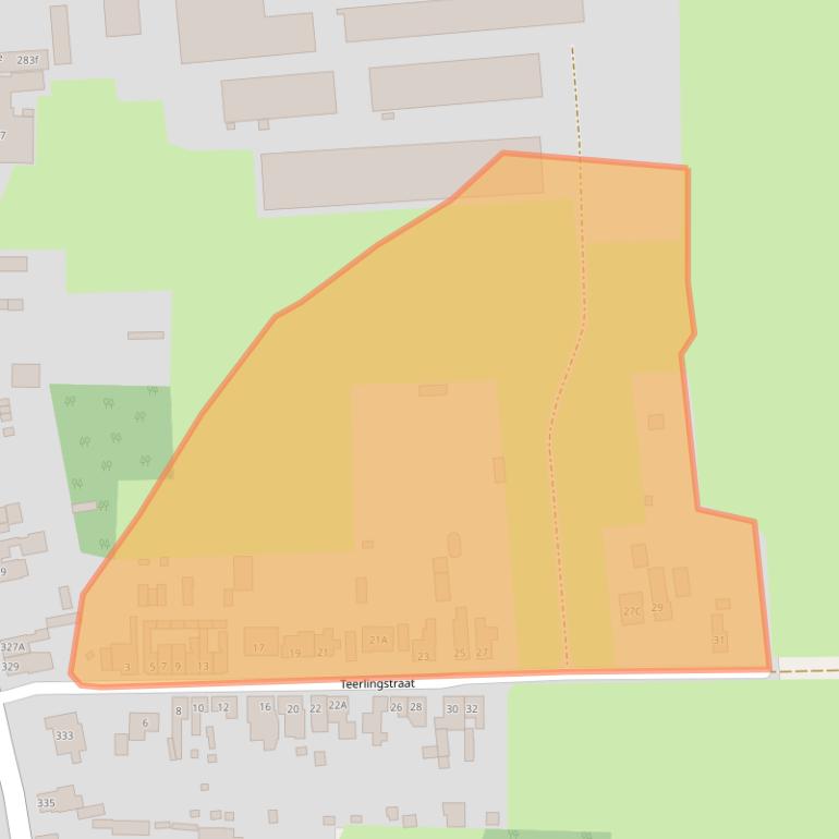 Kaart van postcodegebied 4567BH.