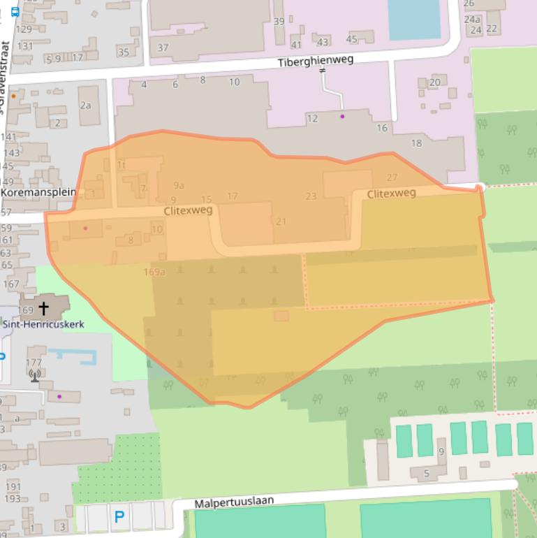 Kaart van postcodegebied 4567BN.