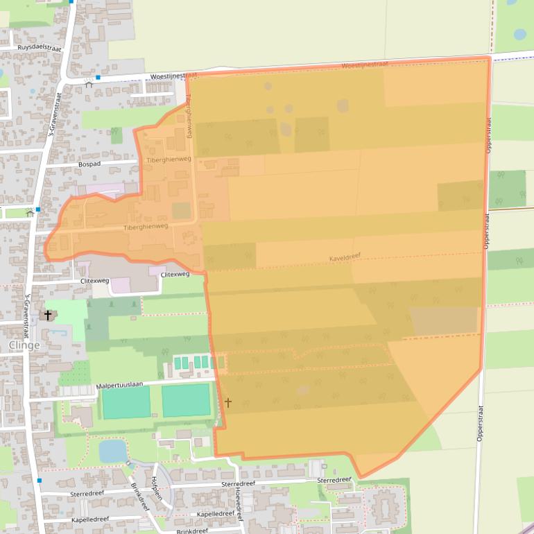 Kaart van postcodegebied 4567BR.