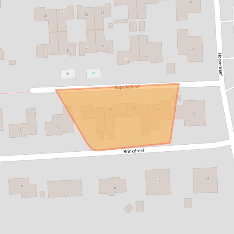 Kaart van postcodegebied 4567BT.