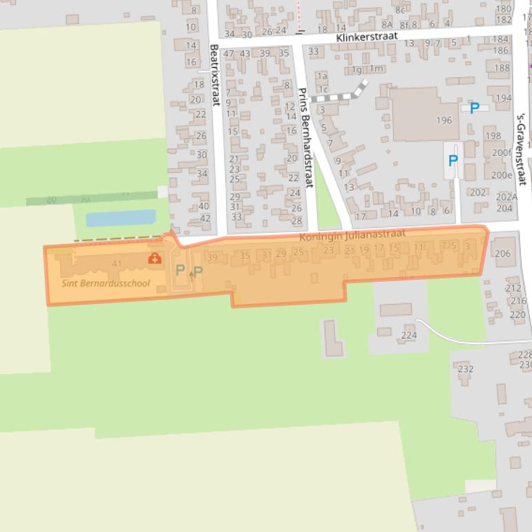 Kaart van postcodegebied 4567CA.