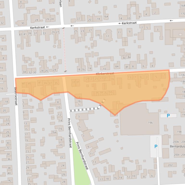 Kaart van postcodegebied 4567CD.