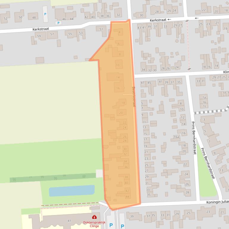 Kaart van postcodegebied 4567CH.