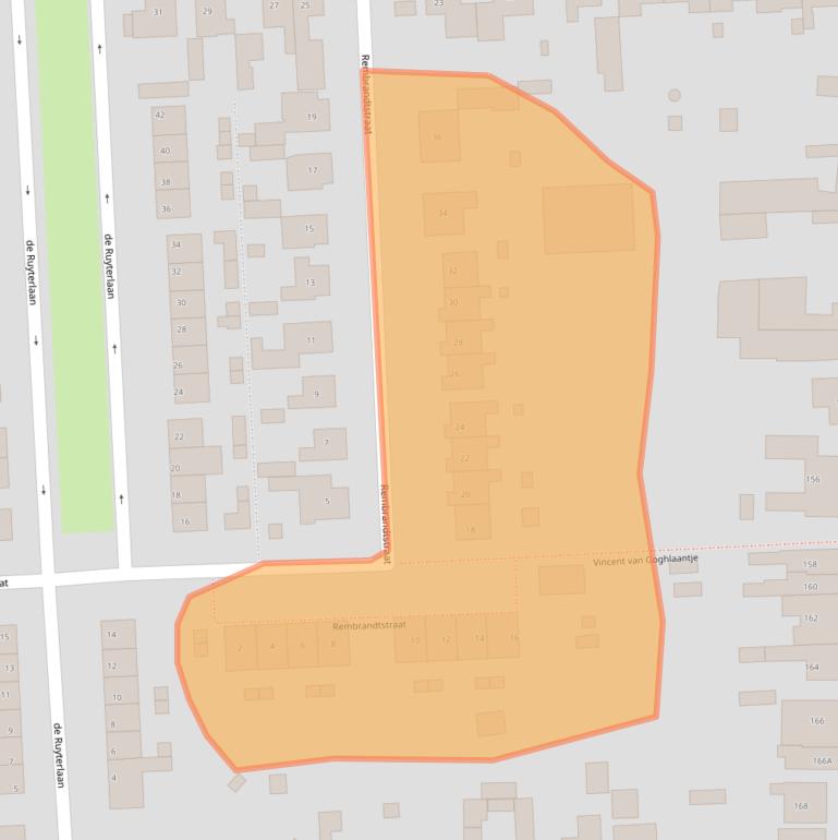 Kaart van postcodegebied 4567CS.