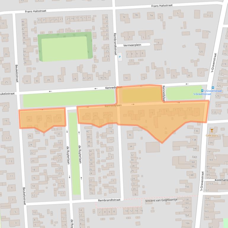 Kaart van postcodegebied 4567CT.
