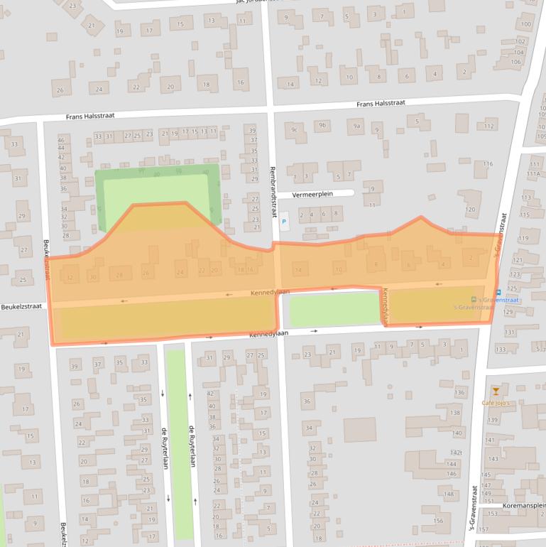 Kaart van postcodegebied 4567CV.