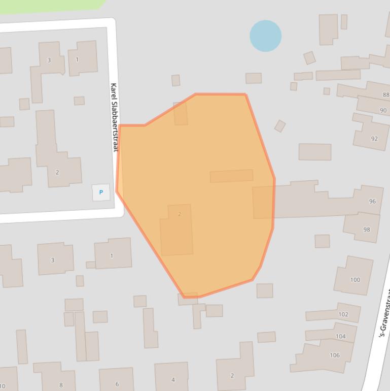 Kaart van postcodegebied 4567DD.