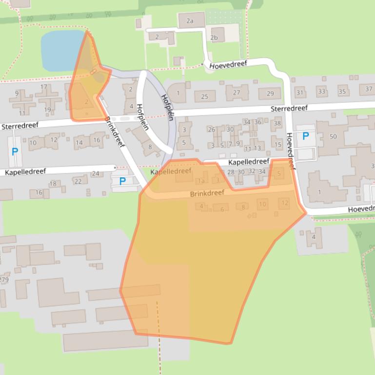 Kaart van postcodegebied 4567EA.