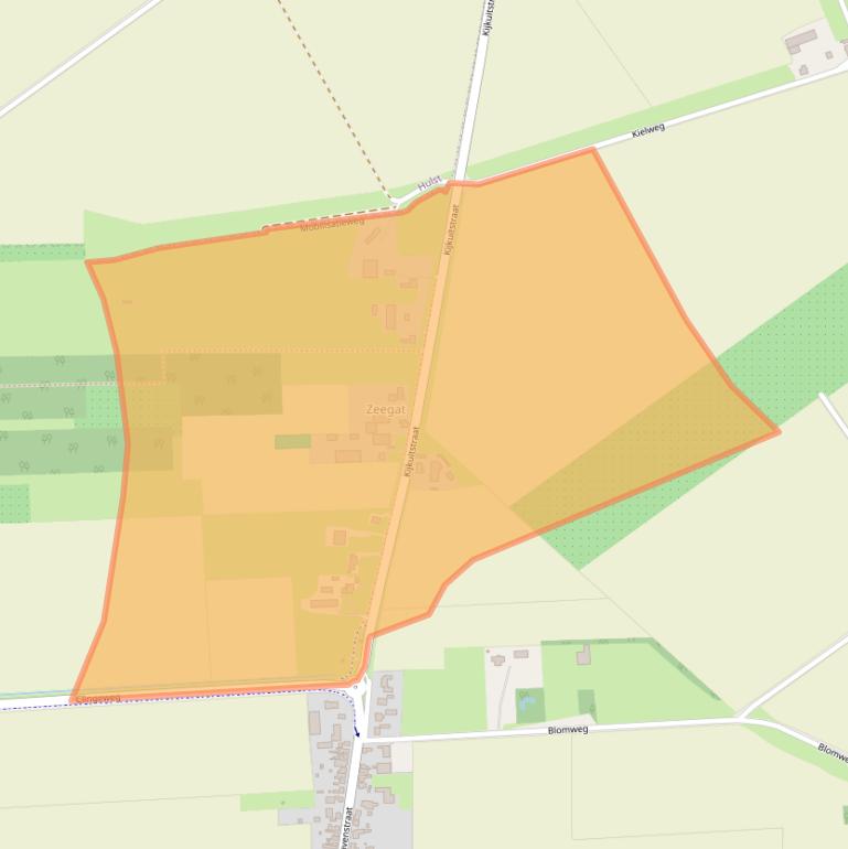 Kaart van postcodegebied 4567PA.