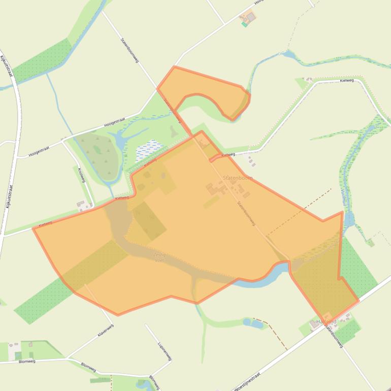 Kaart van postcodegebied 4567PD.