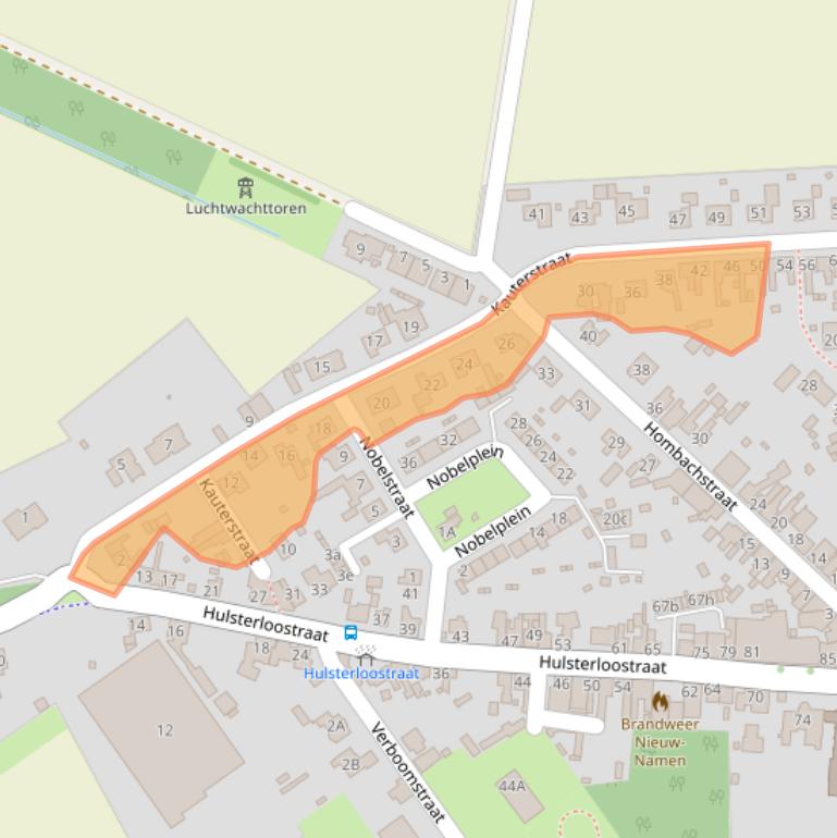 Kaart van postcodegebied 4568AN.