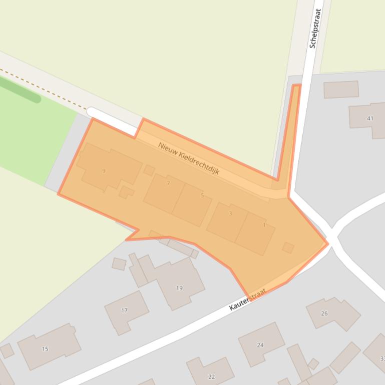 Kaart van postcodegebied 4568AS.