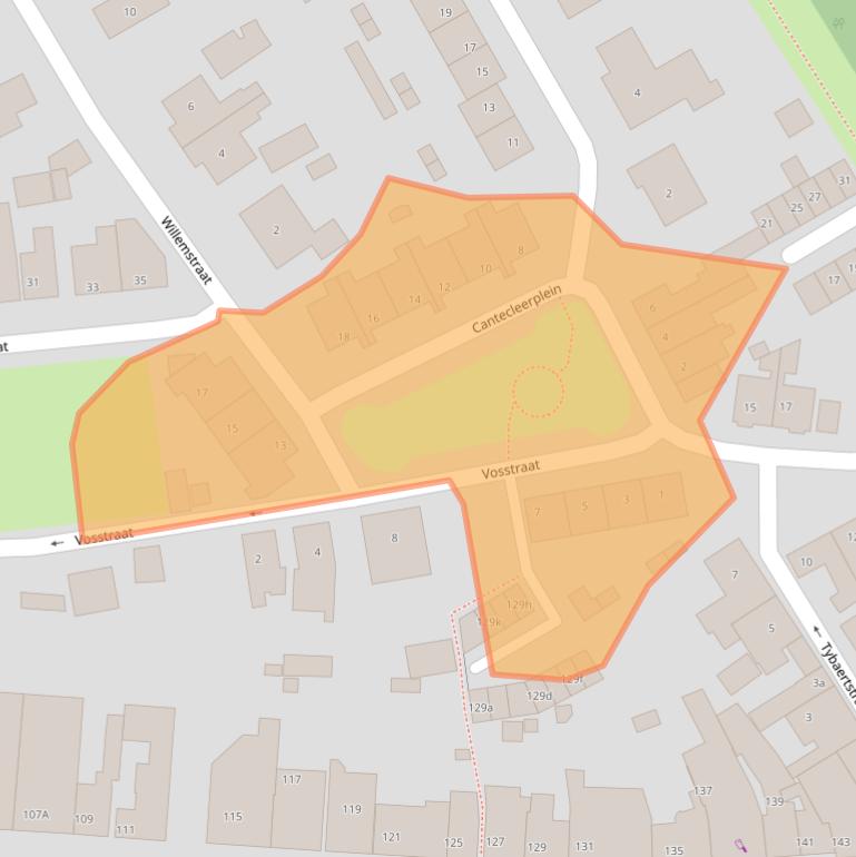 Kaart van postcodegebied 4568BG.