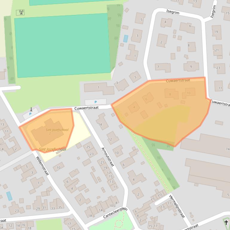 Kaart van postcodegebied 4568BH.