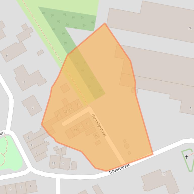 Kaart van postcodegebied 4568BL.