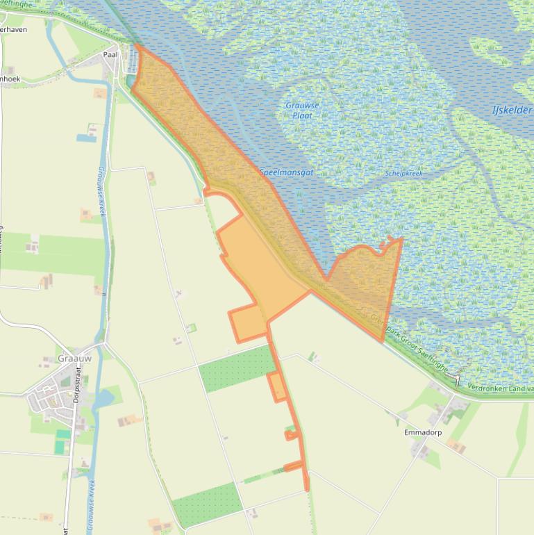 Kaart van postcodegebied 4568PV.