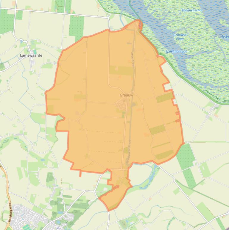 Kaart van postcodegebied 4569.