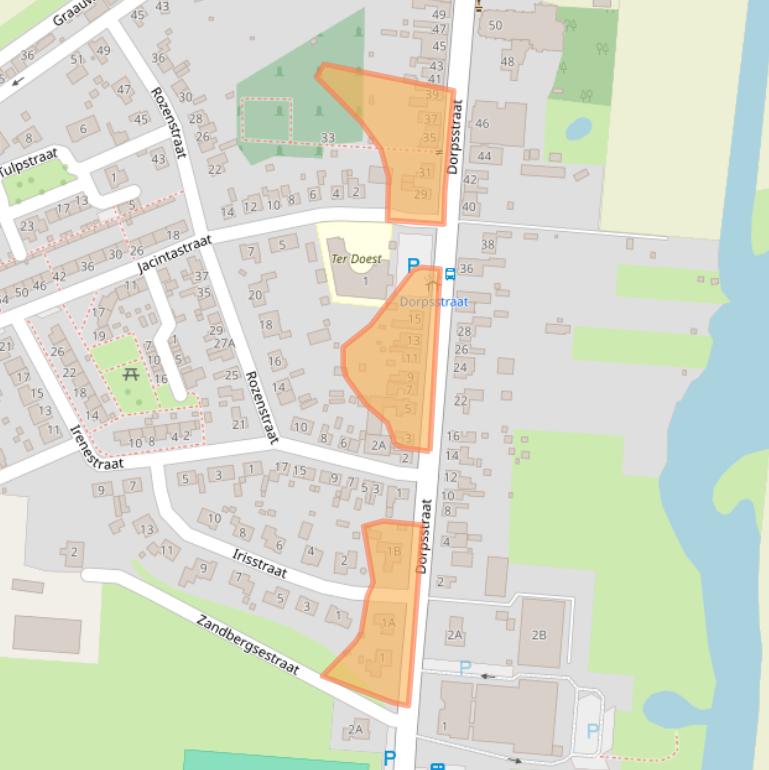 Kaart van postcodegebied 4569AG.