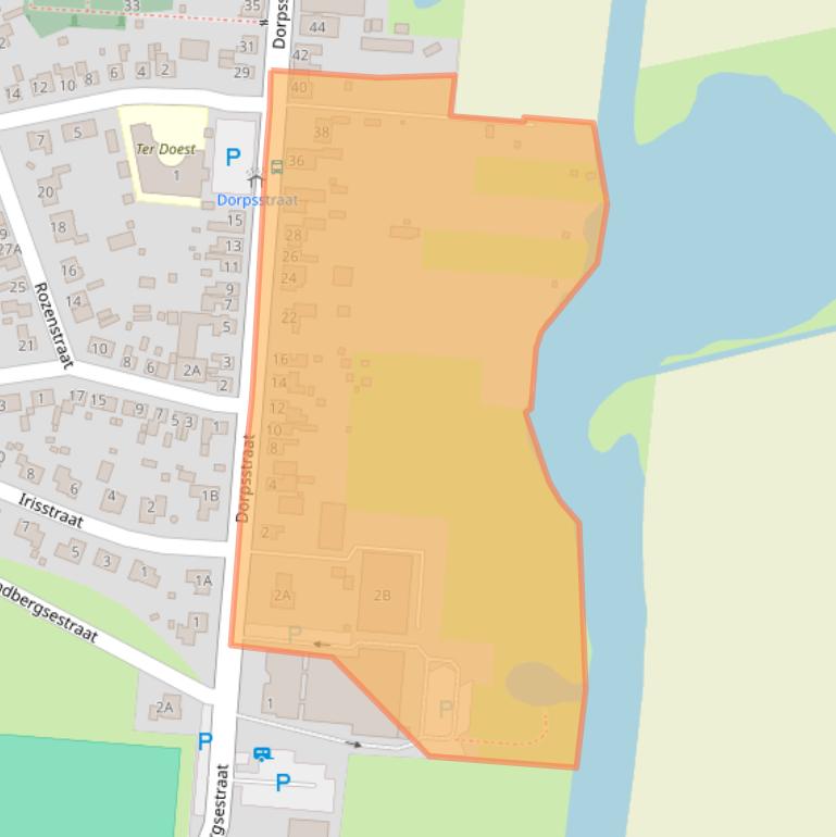 Kaart van postcodegebied 4569AJ.