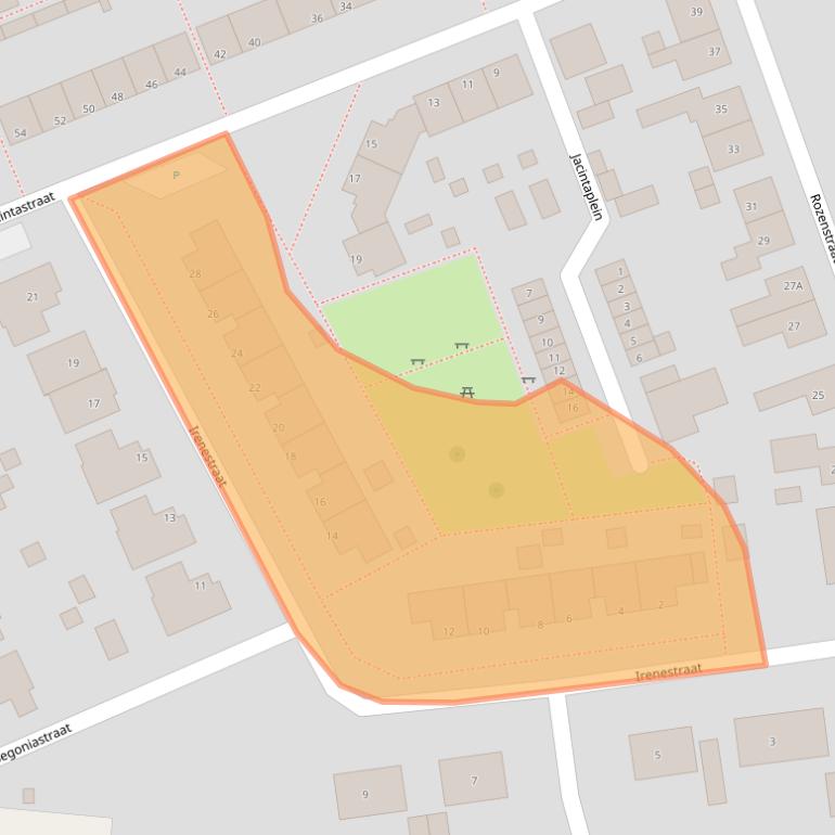 Kaart van postcodegebied 4569AN.