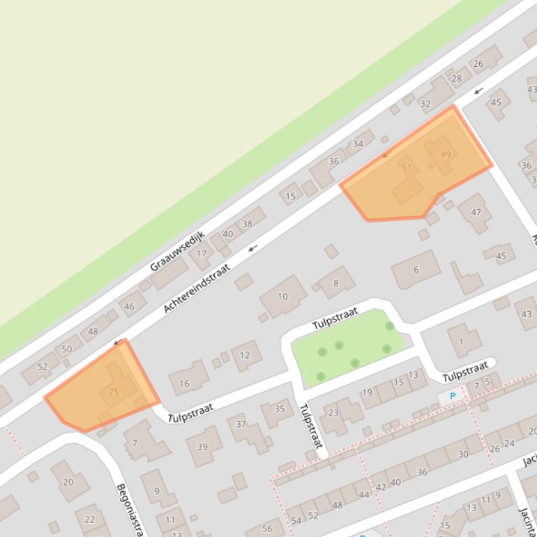 Kaart van postcodegebied 4569AX.