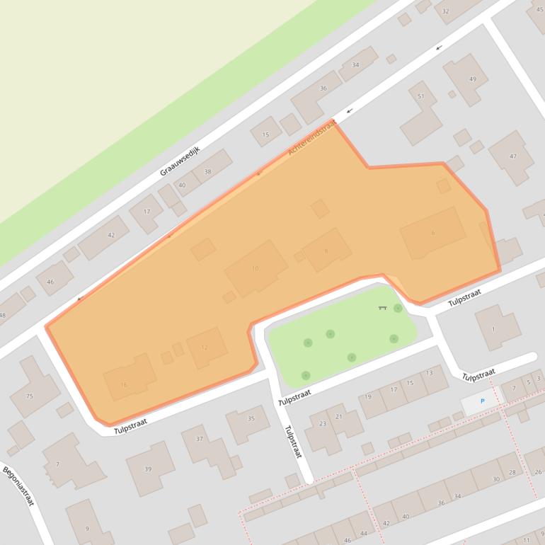 Kaart van postcodegebied 4569BA.