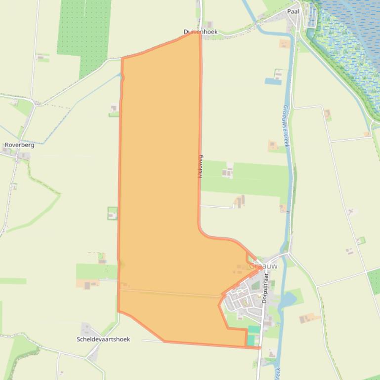 Kaart van postcodegebied 4569PH.