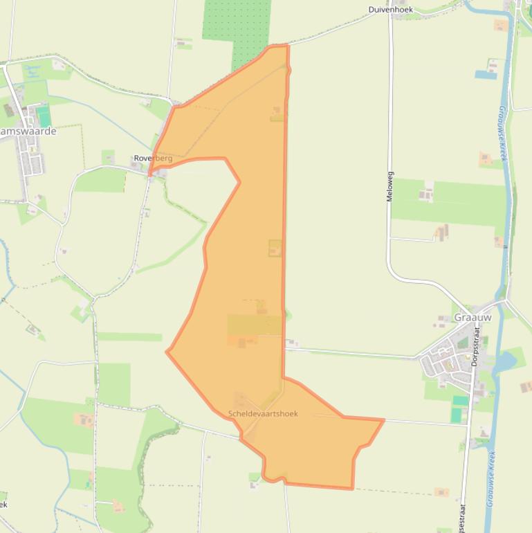 Kaart van postcodegebied 4569PJ.