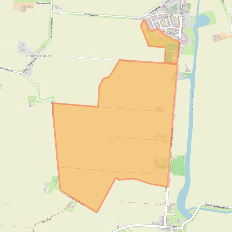 Kaart van postcodegebied 4569TD.