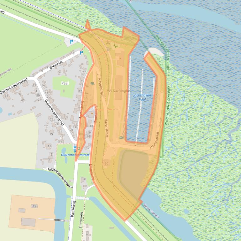 Kaart van postcodegebied 4569TL.