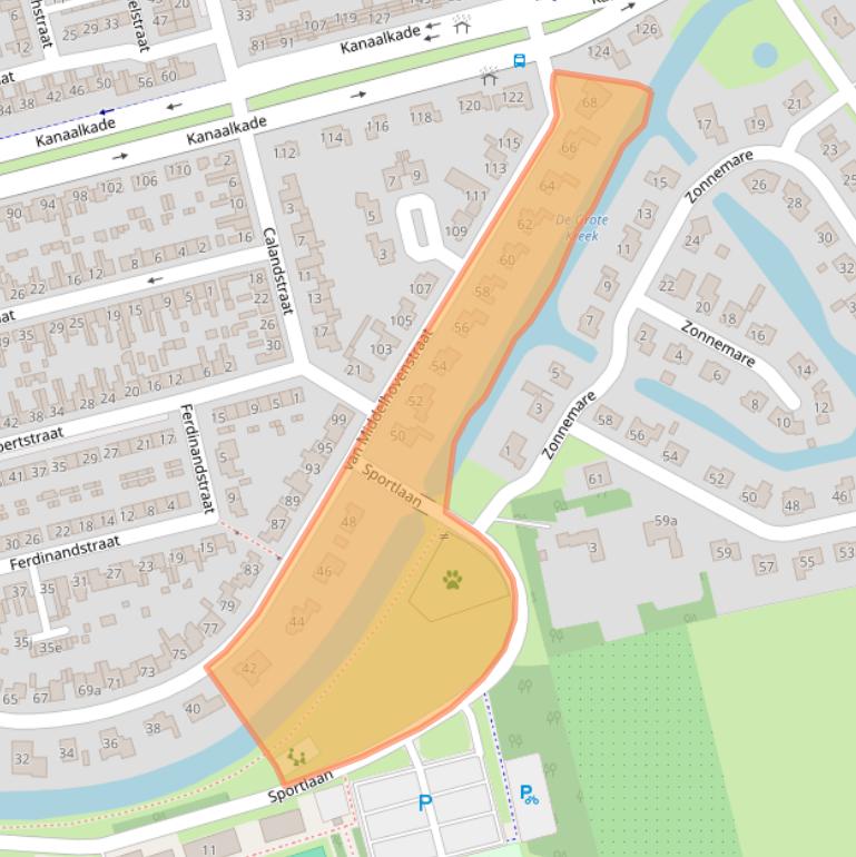 Kaart van postcodegebied 4571AE.