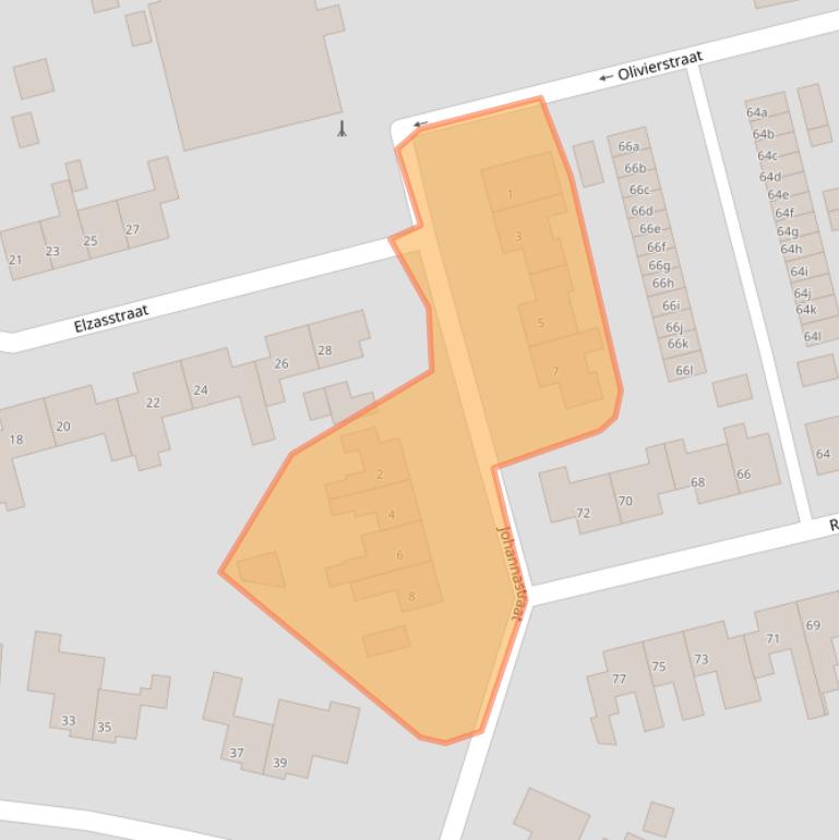 Kaart van postcodegebied 4571AL.