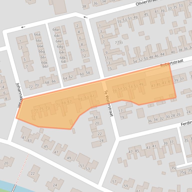 Kaart van postcodegebied 4571AS.