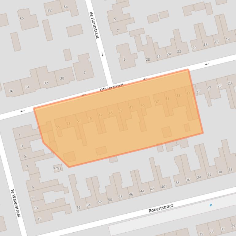 Kaart van postcodegebied 4571AX.