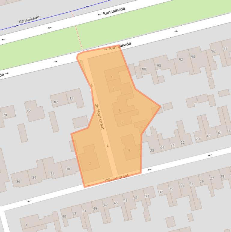 Kaart van postcodegebied 4571BA.