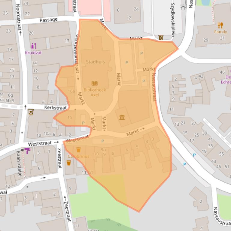 Kaart van postcodegebied 4571BG.