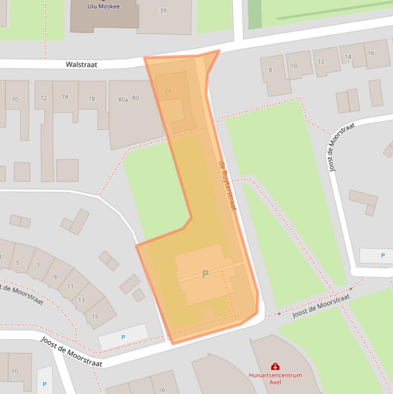 Kaart van postcodegebied 4571BX.