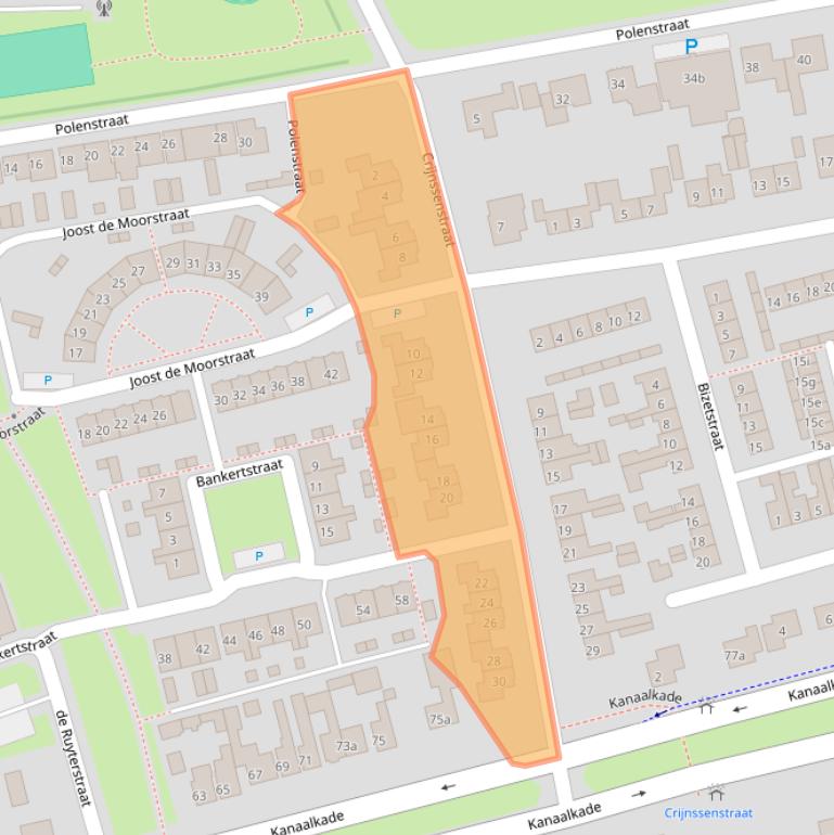 Kaart van postcodegebied 4571CC.