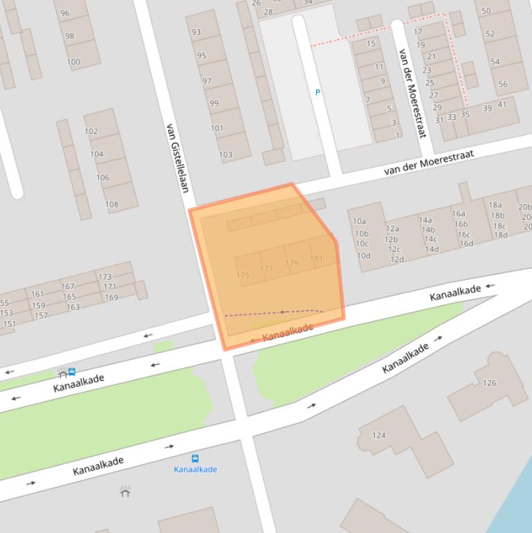 Kaart van postcodegebied 4571CJ.