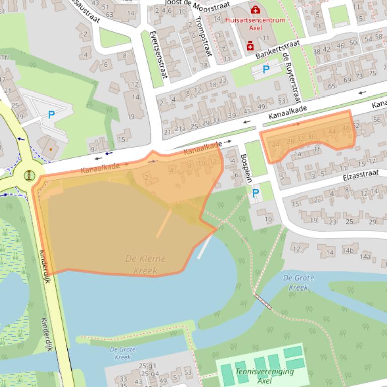 Kaart van postcodegebied 4571CK.